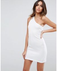 White one shoulder shift dress White one shoulder shift dress