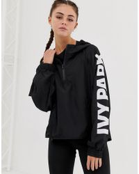 Ivy Park Jacke mit Logo und Reißverschluss - Schwarz