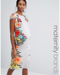 Bluebelle Maternity | Bluebelle Maternity Short Sleeve Bodycon ...