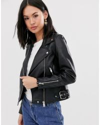 Pimkie Double Zip Biker Jacket In Black