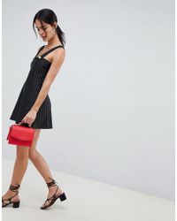 ASOS Minimal Romper With Zip Front - Black