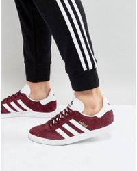 Lyst - Adidas Originals Zx Flux Sneakers M19838 in Gray for Men adidas Originals - Gazelle Trainers In Burgundy Bb5255 - Lyst