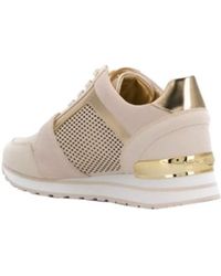 michael kors billie leather trainer