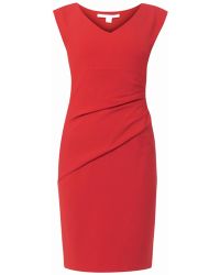 Diane Von Furstenberg Red Bevin Dress - Lyst