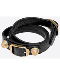 Lyst Balenciaga Metallic Edge Bracelet In Black Balenciaga Giant Gold Bracelet Triple Tour Lyst