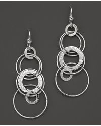 Lyst Ippolita Sterling Silver Hammered Jet Set Earrings In Metallic Ippolita Sterling Silver Hammered Jet Set Earrings Lyst