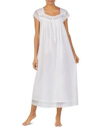 Eileen West Ballet Cap - Sleeve Nightgown - White