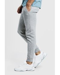 grey joggers boohooman