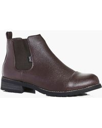 toms waterproof brown pull up leather men's chukka boots