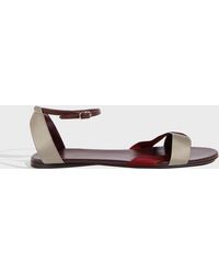 the row satin sandals