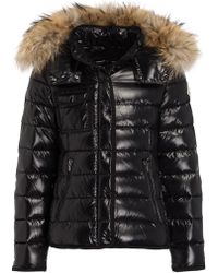 Moncler Daunenjacke NEW ARMOISE mit Echtpelzbesatz - Schwarz