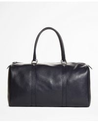 brooks brothers leather garment bag