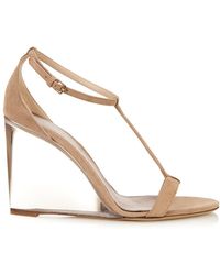 Burberry Prorsum Braided and Woven Leather Sandals in Brown | Lyst