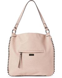 Women S Carlos By Santana Bags Carlos By Santana Mauve Ball Trim Shoulder Bag Lyst