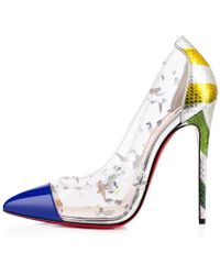 Christian louboutin Debout in Transparent | Lyst  