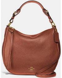 coach metallic hobo bag