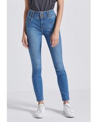 Current/Elliott The Pinball High Waist Ankle Skinny Stiletto Jean - Blue