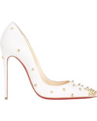 christian louboutin boots replica - Christian louboutin Guni Mesh Spike 55mm Red Sole Pump in Black | Lyst