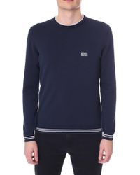 boss rime crew knit jumper