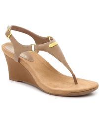 ralph lauren tan wedges