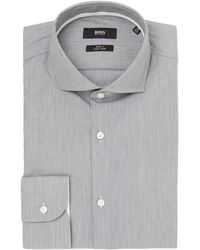 BOSS | Slim Thin Stripe Contrast Shirt | Lyst