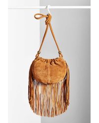 Women S Ecote Bags Ecote Pleated Fringe Crossbody Bag Lyst
