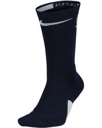nike nba league black elite crew socks