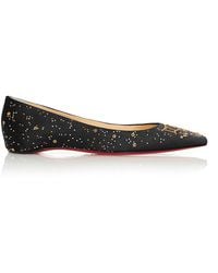 faux christian louboutin shoes - Christian louboutin Strappy Metallic Leather Flat Sandals in Gold ...