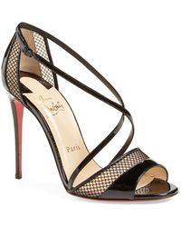 Christian louboutin Suzanna Leather Pumps in Black (BLACK LEATHER ...