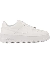 nike white air force 1 sage trainers