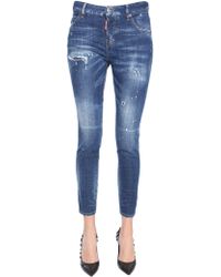 DSquared² Cool Girl Fit Stretch Denim Jeans - Blue
