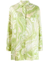 Etro Paisley Print Shirt - Green