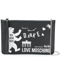 Love En Noir Berlin Pochette Lyst Coloris Moschino wBEIx