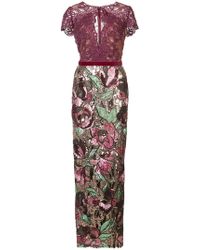 Lyst - Notte By Marchesa Embellished Evening Gown in Red