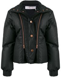 See By Chloé Quilted Down Jacket - Black