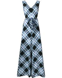 Diane von Furstenberg Tuta intera a quadretti - Blu