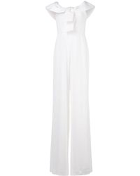 Jay Godfrey Combinaison à détail noué - Blanc