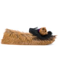 prada fuzzy slippers