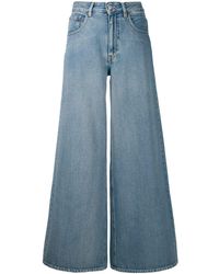 MM6 by Maison Martin Margiela Jeans Met Wijde Pijpen - Blauw