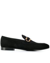 benford gancini bit leather loafers
