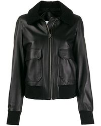 Calvin Klein Chaqueta con cuello de borrego - Negro