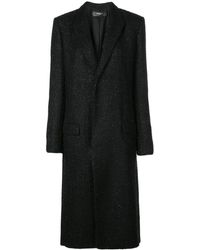 Amiri Mantel Met Enkele Rij Knopen - Zwart