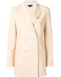 Theory Blazer con doble botonadura - Neutro