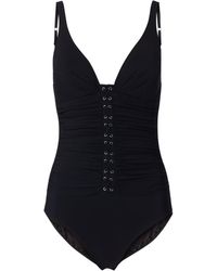 Gottex Badeanzug mit dekorativer Schnürung - Schwarz