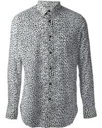 Saint Laurent Leopard Print Shirt - Lyst