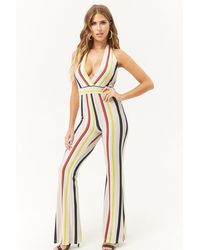 Forever 21 Combinaison cache-cœur à rayures - Multicolore