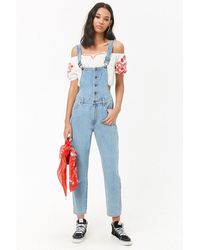 Forever 21 Salopette di jeans - Blu