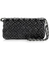 Women S Fontanelli Bags Online Fontanelli Pleated Na Leather Clutch Lyst