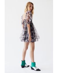 Free People Faye Babydoll Mini Dress By For Love & Lemons - Black