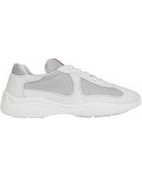 prada raised sole low tops white